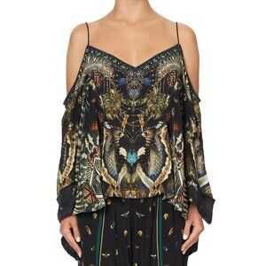 Camilla  Maternal Instinct Flare Sleeve Top XS b129